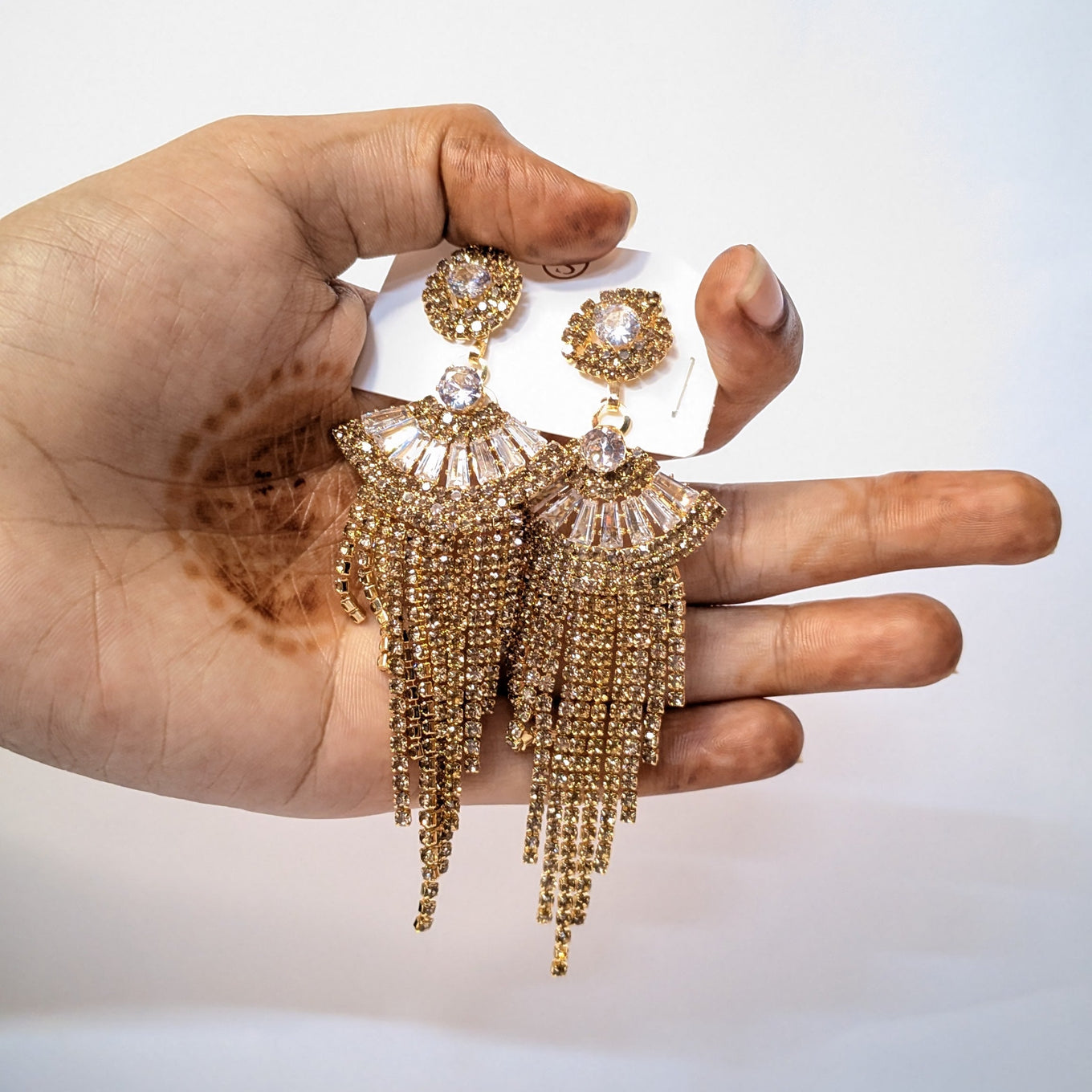 SATI Aesthetics Anti-Tarnish Crystal Danglers